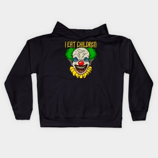 I Eat Children I Halloween Creepy Horror Clown design Kids Hoodie